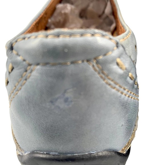 Clarks Artisan Light Blue Leather Ventilated Loafers Sz 7.5 - Picture 8 of 12